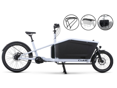 CUBE Cargo Hybrid 500 Flashwhite/black 20"