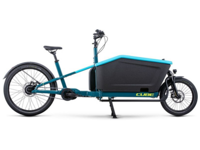 CUBE Cargo Hybrid 500 Blue/lime 20" click to zoom image