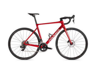 COLNAGO V4 Disc 2025 Complete Road Bike Ultegra Di2 12 Speed Red Silver, VDRD