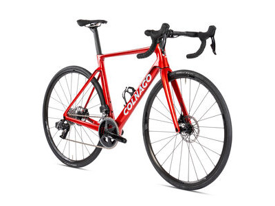 COLNAGO V4 Disc 2025 Complete Road Bike Ultegra Di2 12 Speed Red Silver, VDRD click to zoom image
