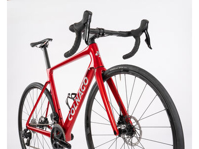 COLNAGO V4 Disc 2025 Complete Road Bike Ultegra Di2 12 Speed Red Silver, VDRD click to zoom image