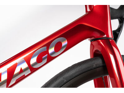 COLNAGO V4 Disc 2025 Complete Road Bike Ultegra Di2 12 Speed Red Silver, VDRD click to zoom image