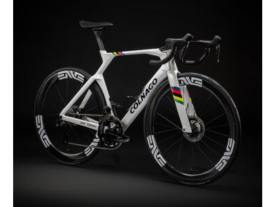 COLNAGO Y1RS Disc 2025 Carbon TT Aero Bike Dura Ace Di2 White & WC Stripes click to zoom image