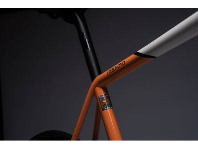 COLNAGO Steelnovo Steel Road Frame Set Orange White click to zoom image
