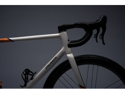 COLNAGO Steelnovo Steel Road Frame Set Orange White click to zoom image