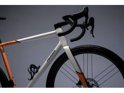 COLNAGO Steelnovo Steel Road Frame Set Orange White click to zoom image