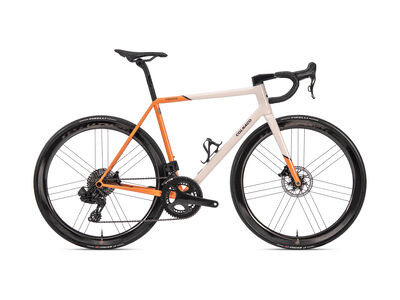 COLNAGO Steelnovo Steel Road Frame Set Orange White click to zoom image