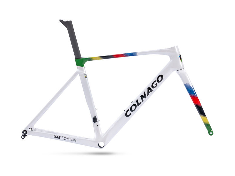 COLNAGO V5RS Disc 2025 Carbon Road Frameset White World Champion click to zoom image