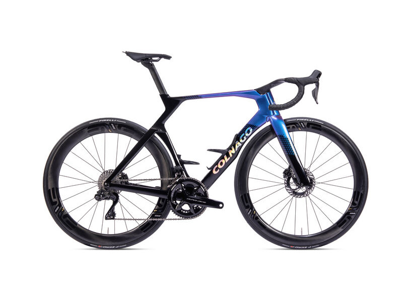 COLNAGO Y1RS Disc 2025 Carbon TT Aero Frameset Blue & Black click to zoom image