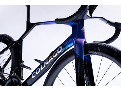 COLNAGO Y1RS Disc 2025 Carbon TT Aero Frameset Blue & Black click to zoom image