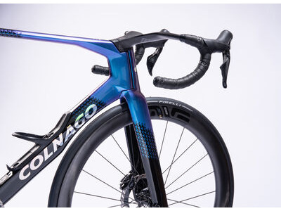 COLNAGO Y1RS Disc 2025 Carbon TT Aero Frameset Blue & Black click to zoom image