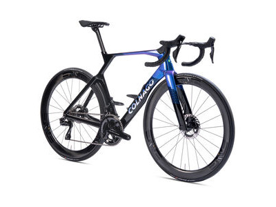 COLNAGO Y1RS Disc 2025 Carbon TT Aero Frameset Blue & Black click to zoom image