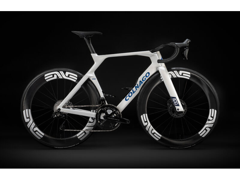 COLNAGO Y1RS Disc 2025 Carbon TT Aero Frameset White & Blue Decal click to zoom image