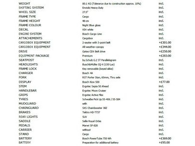 VELO DE VILLE FR8 Enviolo Heavy Duty with Belt Drive click to zoom image