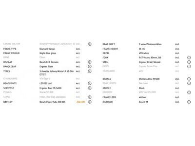 VELO DE VILLE SEB 990 PURE 50cm Night Blue Gloss click to zoom image