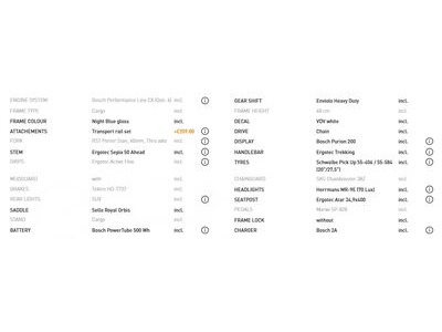 VELO DE VILLE FR8 Enviolo Heavy Duty Transport Rail Set click to zoom image