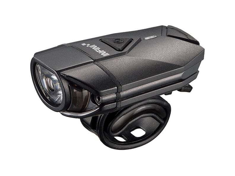 INFINI Super Lava 300 lumen USB front light with bar and helmet brackets click to zoom image