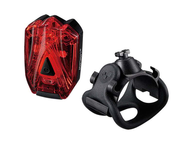 INFINI Lava super bright micro USB rear light with QR bracket black with red lens click to zoom image